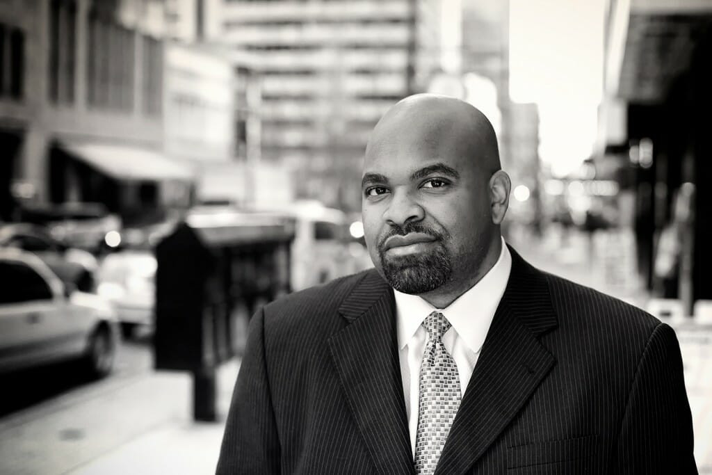 Newy Scurggs, NBC DFW Sports Reporter in Downtown Dallas
