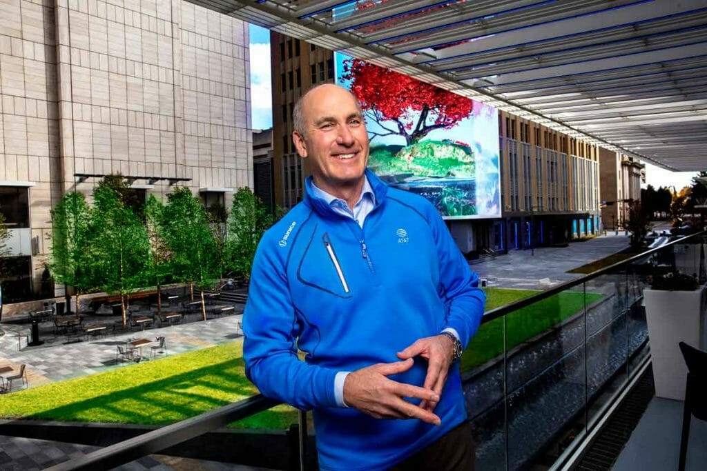 John Stankey at AT&T Discovery District, Dallas