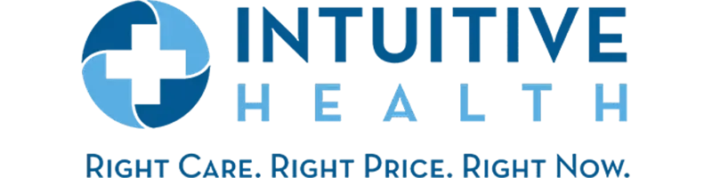 Blue logo featuring a globe icon on the left and the text 'INSTRUCTIVE HEALTH' in blue lettering.