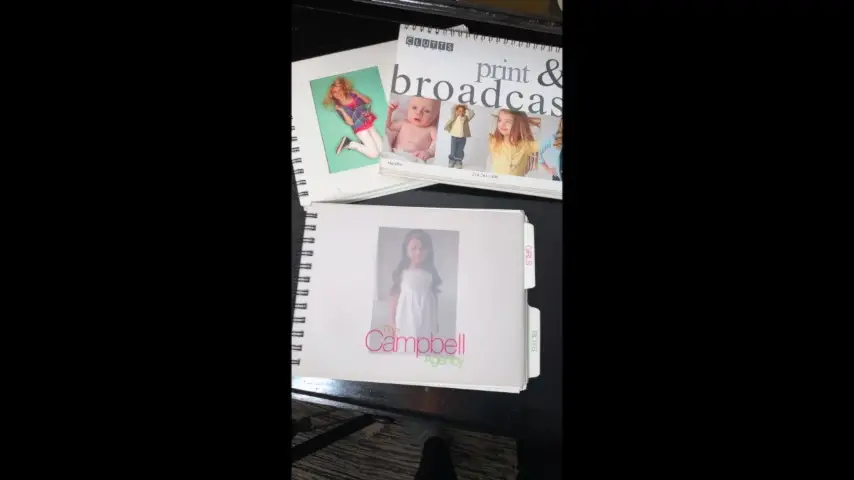 Table with books for children's modeling submission