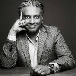 black and white Executive Headshot